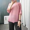 Top Plegado Lingying S003 [En Stock] Miyake Primavera/Verano para Mujer 2026 Versátil Holgado Moda Plegado Hecho a Mano Corte Holgado
