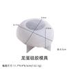 Zongbo diy Resina de goteo de cristal concha de yeso rompe-conchas cría de dinosaurio herramienta de lijado nido de huevo de dinosaurio Molde de silicona para bebé