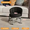 Taburete Pequeño con Ruedas, Respaldo y Giratorio para el Hogar, Taburete Bajo con Respaldo, Silla Pequeña, Taburete para Cambiarse los Zapatos, Taburete para Bebés y Niños Pequeños