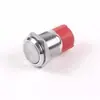 Interruptor de botão de metal de 16MM com luz, auto-retorno, anel de travamento automático à prova d'água, Padrão de Energia