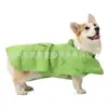 Amazon Transfronterizo Perro Mascota Perro Pequeño y Mediano Impermeable y Anti-Suciedad Poncho para Exteriores Corgi Rana Capa Impermeable