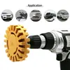 Rueda de goma para quitar goma de 4 pulgadas disco de goma para quitar goma dispositivo de goma para quitar goma de taladro eléctrico rueda de lijado neumático para quitar goma rueda de goma disco de goma neumático para quitar goma