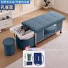 Cama de Champú Terapéutica con Grifo de Arena Belleza Fumigación Limpieza de Oídos Circulación de Agua a Temperatura Constante Marco de Acero Inoxidable con Tira de Luz LED