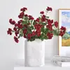 Decoración de sala de estar flor de rosa artificial 11 cabezas de flor de rosa decoración de boda moderna europea para el hogar flor de rosa simulación
