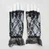 Guantes de encaje elástico de fábrica guantes de medio dedo para el sol de verano accesorios de ropa de encaje guantes