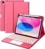 Funda Teclado Bluetooth para iPad 11ª Gen A16 Carcasa para Tableta Apple Air 11 Adecuada para M3 Táctil Funda de Cuero Retroiluminada