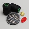 Terno de costura de linha de costura doméstica linha de costura preta kit de costura prático caixa de costura colorida linha de costura de rolo pequeno resistente