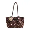 Bolso de hombro de gran capacidad con lunares estilo coreano, nuevo modelo principios de otoño 2026, bolso tote personalizado para viajes, trabajo y desplazamientos, bolso de axila