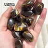 Contas de pedra irregulares bicolores 15x27mm com pequenos furos, fio de contas, novos acessórios de joias estilo chinês, acrílico