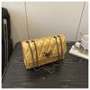 Bolso Cruzado Acolchado con Cadena para Mujer 2025 Nuevo Vintage Personalidad Bolso Cuadrado Pequeño Moda Simple Bolso de Hombro para Mujer