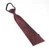 Corbata de Hombre 8cm Formal Nudo Hecho a Mano Sin Nudos Cremallera Camisa de Mujer Negocios Gama Alta Estampada Azul Oscuro Rojo Negro