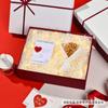 Caja de Regalo Estilo Ins para el Día de San Valentín Caja de Regalo Blanca en Relieve de Lujo Nicho para el Cumpleaños de la Novia Caja de Regalo Complementaria