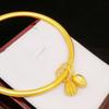Pulsera de arena dorada vietnamita dos Shihuan chapada en oro latón pulsera de loto celebridad de internet Libro Rojo pequeño mismo estilo joyería al por mayor
