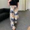 Calças pantalona tie-dye de fogo quente da Tailândia femininas novas folgadas tamanho grande casuais comércio exterior Atacado