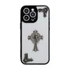 Funda Transversal en Forma de Cruz Adecuada para Funda de Teléfono Apple 16 Pro Max iPhone 18 Acrílico 17 Anti-Caídas Envío Directo
