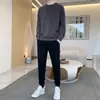 Conjunto de MoletomConjunto Casual de Moletom Masculino, Nova Moda Versátil Respirável para Primavera e Outono, Tendência