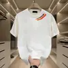 Camiseta de Manga Corta para Hombre de Alta Gama de Moda Verano 2025 Nuevo Estilo Ins Holgada Delgada Cuello Redondo Algodón Puro Fresca Top Tee