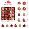 Traje de Bola de Natal Presente de Natal Pacote com 52 Bolas de Natal Decoração de Árvore de Natal Traje Transfronteiriço Decoração de Fundo de Natal