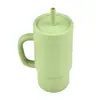 Taza de Silicona con Popote Más Vendida de Amazon, Taza de Agua Portátil para Exteriores Montable en Coche, Taza Infantil Portátil de Gran Capacidad Grado Alimenticio