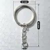 Llavero Ecológico Sin Níquel con Anilla Simple, Anilla Abierta, Hebilla para Llavero, Colgante de Cuenta, Accesorios para Llaveros, Cadena para Colgar