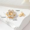 Zhongxing Micro-incrustado Zircón Oro 14K Collar de Perlas Pulsera Hebilla de Conexión Hebilla Hebilla Hebilla Accesorios DIY Hechos a Mano