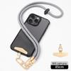 Cordão para Celular Pendurado no Pescoço Transversal 8mm Tira Trançada Corda Curta para Pulso Capa de Celular Cadeia de Cordão Atacado Fábrica