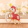 Strass Estéreo Ponto Broca Cabrinha Carro Diamante Chaveiro Bolsa Pingente Chaveiro Feminino Requintado Presente Bonito