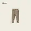 Nova Meia-calça de Nove Pontos para Meninas Outono Versão Coreana Cor Sólida Versátil Leggings para Bebê Menina Leggings Infantis Tendência
