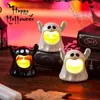 Decoraciones de Halloween Linterna de Calabaza Pequeños Regalos para Niños Velas Luminosas Adornos DIY Atrezzo para Escena de Ambiente