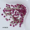 Cristal Dongzhou Piedras de Strass Pequeñas SS11 Coloridas Redondas con Base Puntiaguda de Vidrio, Piedras de Strass Trituradas Super Brillantes para Uñas