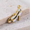 Accesorios de Joyería DIY Sombrero Tacones Altos Corazón Lazo Hueso Pequeño Acero Inoxidable 304 Colgante Esmaltado
