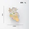 Nuevo broche de metal lindo de dibujos animados de comercio exterior, pin de insignia de aleación personalizado de moda ins japonesa para mujer
