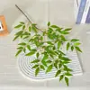 Simulación Hojas Planas de Nandina Hojas Falsas Planta de Interior en Maceta Decoración Adorno Planta Verde Falsa Decoración Paisajismo