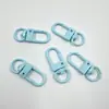 Pestillo de Puerta Pintado de Color Macaron Accesorio DIY Hebilla Giratoria Bolso de Muñeca Colgante de Cuentas Llavero