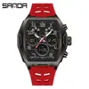 Reloj Electrónico Sanda Más Vendido con Forma de Barril Luminoso