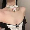 Colar Feminino Sino Gargantilha High Sense Namorada Tração Corda Pescoço Anel Colar Feminino Pescoço Anel Casal Clavícula Corrente