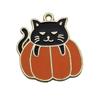 1 Halloween Gota de Aceite Aleación Colgante Divertido Accesorios para el Cabello Pulsera Collar DIY Accesorios para Aretes Fantasma Calabaza