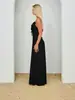 Vestido Novo Estilo Europeu e Americano 2026 Tomara-que-caia com Lantejoulas Brilhantes e Laço, Vestido Slim de Corte A para Mulheres, Vestuário de Festa da Moda