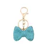 Llavero de Pajarita Exquisita con Diamantes Completos de Venta Caliente Transfronteriza Accesorios para Mujer Colgante de Bolso Decoración de Lazo Regalo