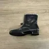 Botines Cálidos de Forro Polar Retro de Nicho para Mujer, Nuevo Estilo Invierno 2026, Botas de Nieve de Punta Cuadrada de Doble Uso, Botas Simples con Cremallera