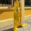 2026 Moda Feminina Europeia e Americana Transfronteiriça Verão Novo Elegante Cor Sólida Ombro a Ombro Vestido com Laço