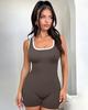 Ropa Europea y Americana Transfronteriza Amazon 2025 Verano Nueva Moda Chica Hot Casual Mono de Color Sólido para Mujer