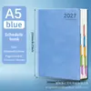 Cuaderno Planificador de Horarios A5 Inglés Transfronterizo 2027 Planificador de Horarios Plan de Gestión del Tiempo