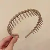 Diadema ondulada invisible sin costuras de corona alta para mujer, adecuada para uso diario, diadema que no aprieta, pinza para el pelo para lavarse la cara, accesorio para el pelo