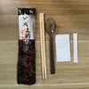 Palillos Desechables Juego de Cuatro Piezas Empaque para Llevar Juego de Vajilla Comida Rápida Comercial Tres en Uno 1000 Grado Alimenticio