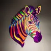 Colgantes y adornos de decoración de pared de hierro forjado transfronterizos, artesanías de metal, venta directa del fabricante, siluetas cortadas con láser y pintadas con UV