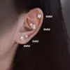 Pendientes de Plata Pura S999 con Diamante de Zirconia para Mujer, Pendientes Pequeños Súper Brillantes y de Alta Gama, Tachuelas para Piercing de Oreja, Tachuelas para Hélice de Oreja para Mujer