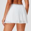 Falda Deportiva Corta Transfronteriza para Mujer, Falda Plisada con Diseño Anti-Exposición, Adecuada para Correr, Fitness, Tenis, Bádminton, Estilo Delgado de Verano