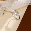 Anillo de Perlas Oreja de Trigo Estilo Coreano Diseño Nicho Sentido Moda Personalizada Lujo Ligero Elegante Combinable Anillo Ajustable para Mujer