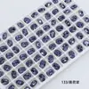Dongzhou Crystal 6*8 Tachuelas Pequeñas Redondas para Uñas, Forma Oblonga con Esquinas Redondeadas, Base Puntiaguda, Strass de Vidrio K9 Super Brillante, Accesorios para Joyería DIY